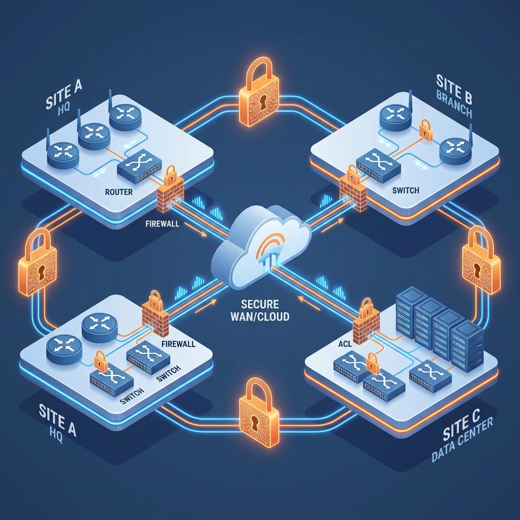 Multi-Site Network Topology